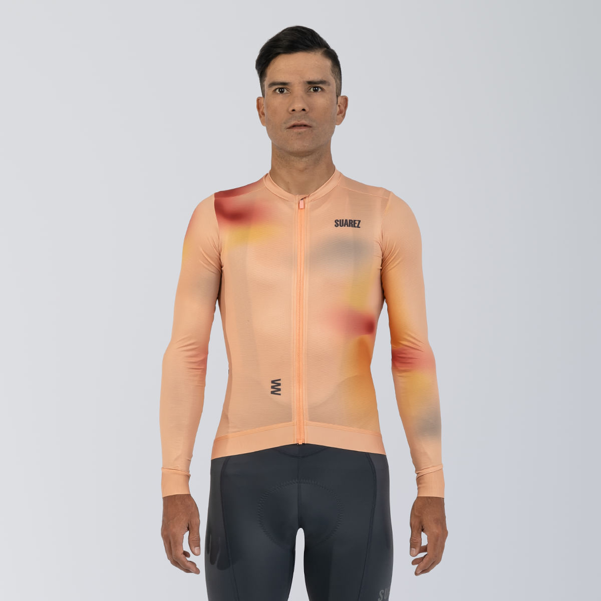 Men's Cycling Jersey ML Rapid Peach | Suarez Clothing - SUAREZ®